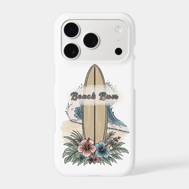 Beach Bum Iphone Case (Back)