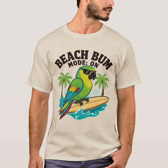 BEACH BUM PARROT T-Shirt (Front)