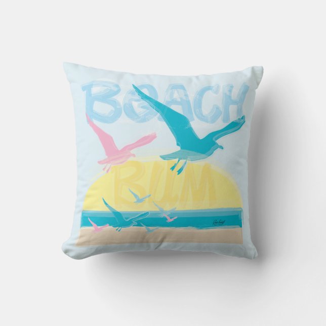 Beach Bum Pillow (Front)