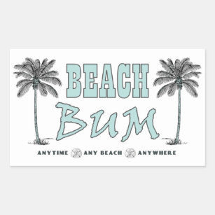 Beach Bum Stickers