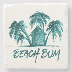 Beach Bum Stone Coaster