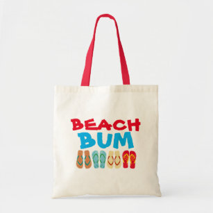 BEACH BUM TOTE 3 one large canvas tote with beach and shell print