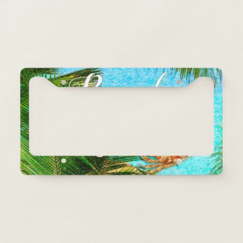 Beach Bum Summer Time Fun License Plate Frame
