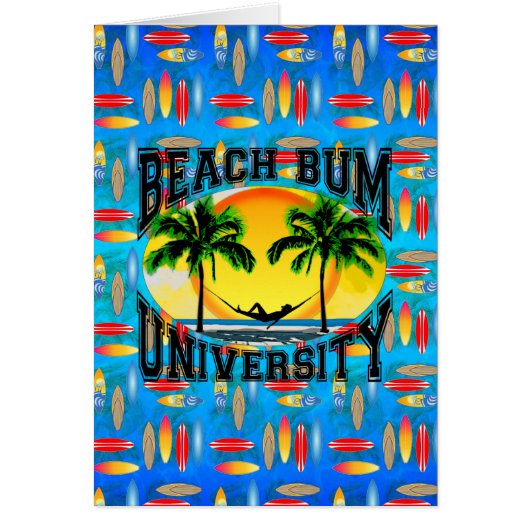 Beach Bum University Cards (Front)