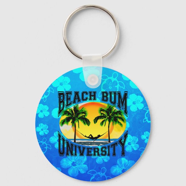 Beach Bum University Keychain (Front)