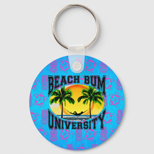 Beach Bum University Keychain (Front)