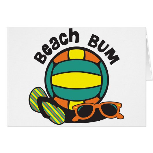 Beach Bum Volleyball Cards (Front Horizontal)