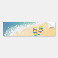 Beach Bumper Sticker