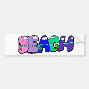 Beach Bumper Sticker