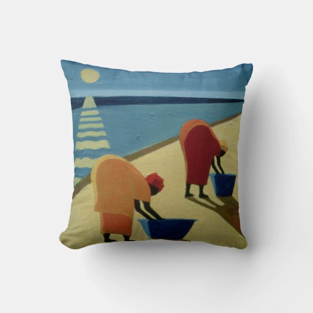 Beach Bums 1997 Throw Pillow (Front)