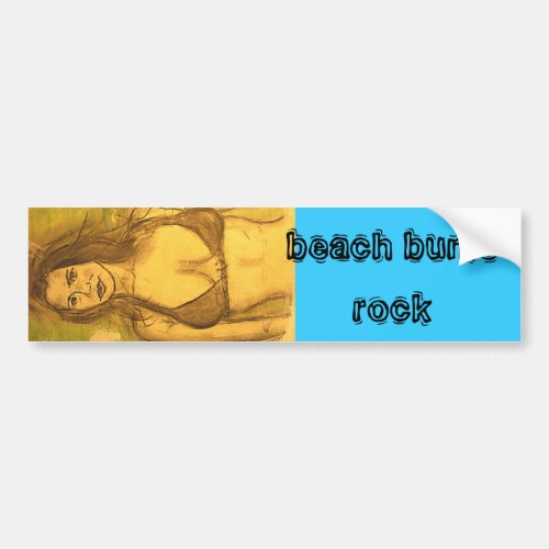 beach bums rock bumper sticker
