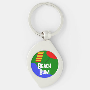 "Beach Bums United" Metal Keychain