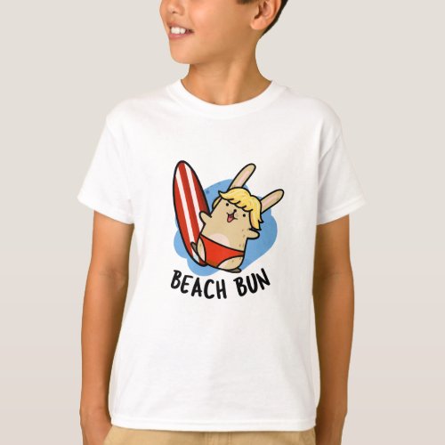 Beach Bun Funny Bunny Puns  T_Shirt