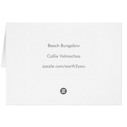 beach bungalow (Back Horizontal)
