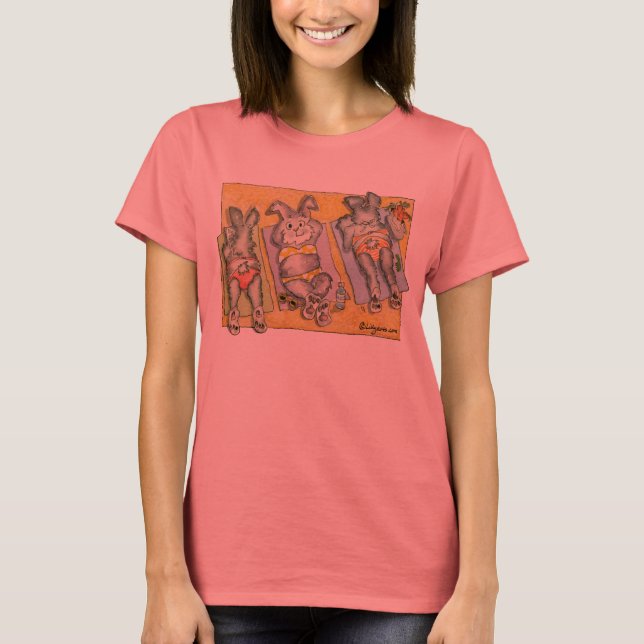 Beach Bunnies Custom T-Shirt / Apparel (Front)