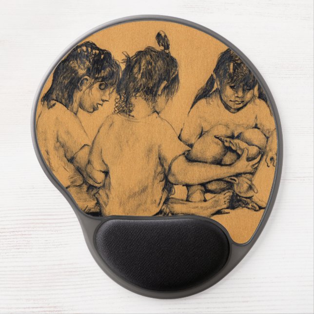 Beach Bunnies Gel Mouse Pad (Front)