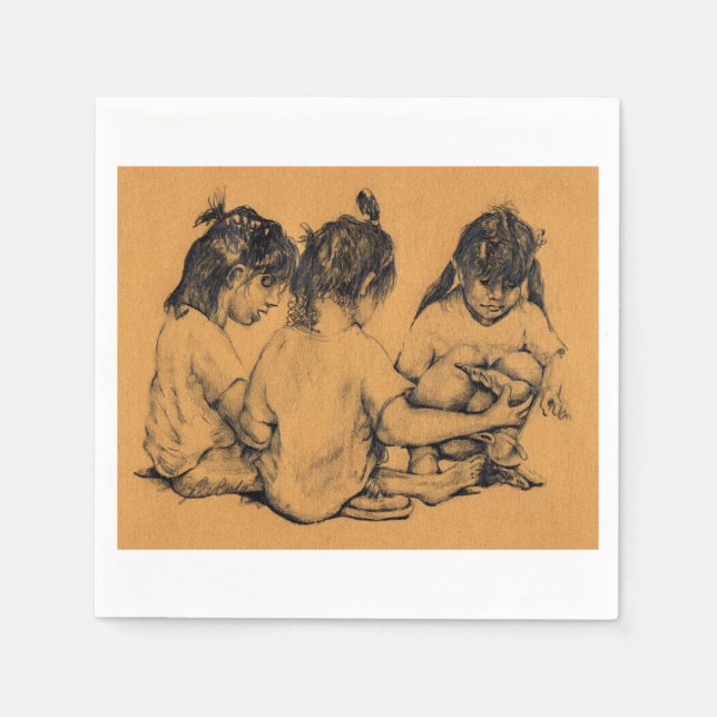 Beach Bunnies Napkins (Front)