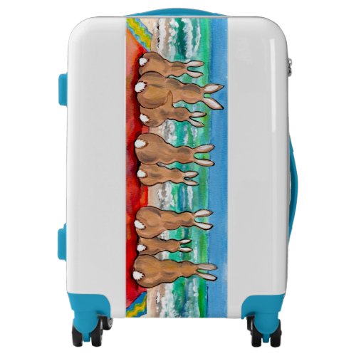 Beach Bunnies on Blanket Vacation Luggage Carry On