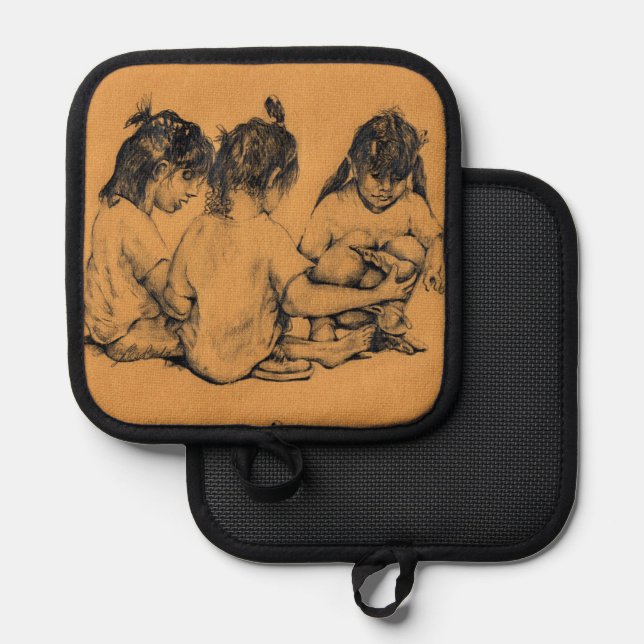 Beach Bunnies Pot Holder (Front/Back)