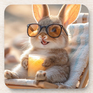 Beach-Bunny Beverage Coaster