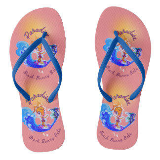 "Beach Bunny" Flip Flops