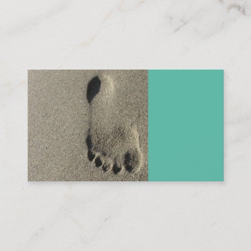 Customizable beach business card