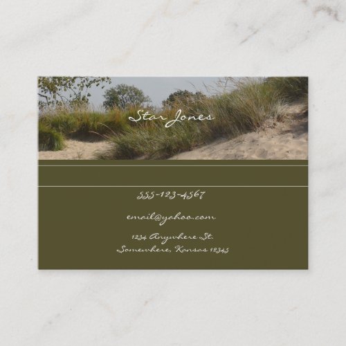 Beach business card