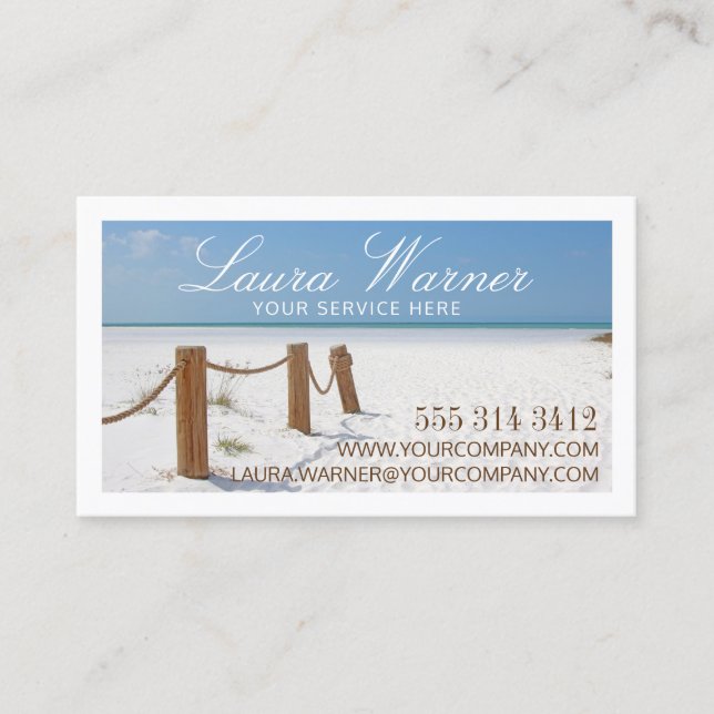 Beach Business Card (Front)