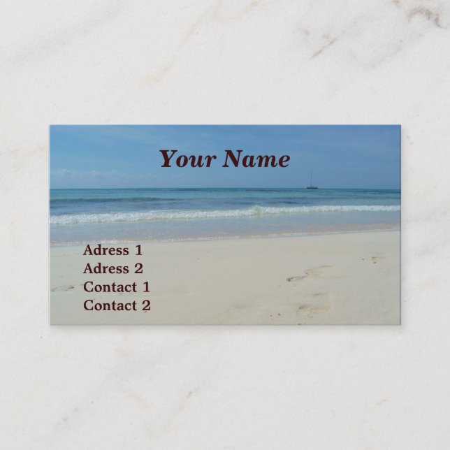Beach - Business Cards (Front)