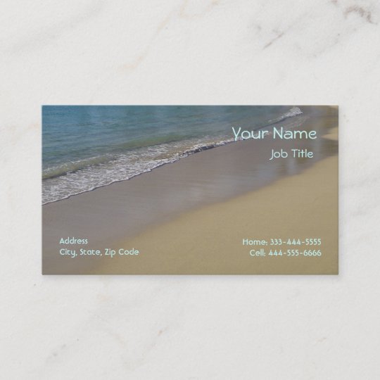 Beach Business Cards | Zazzle.com