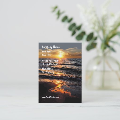Beach Business Cards | Zazzle