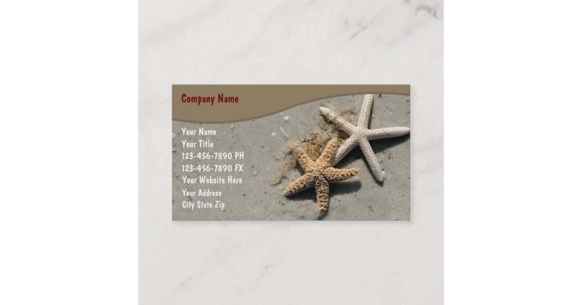 Beach Business Cards | Zazzle