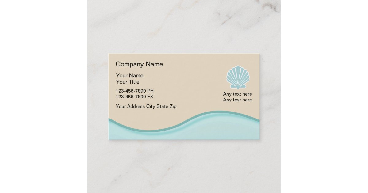 Beach Business Cards | Zazzle