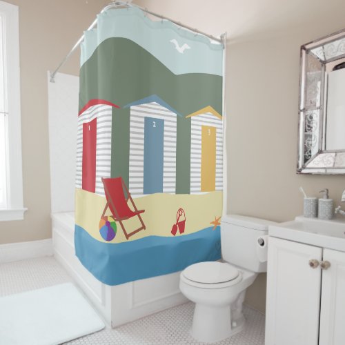 Beach Cabana Shower Curtain