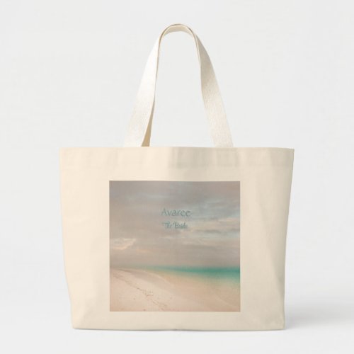 Beach Cabin Bachelorette Party Large Tote Bag