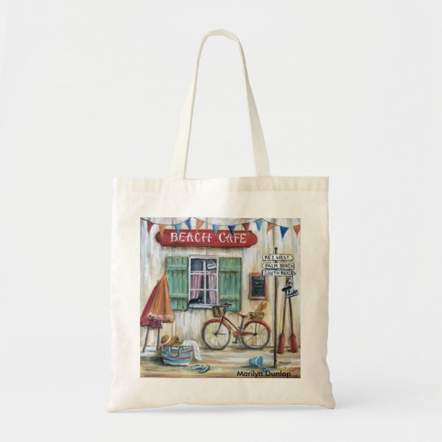 Beach Cafe Tote Bag (Front)