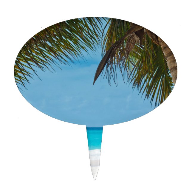 Beach  cake topper (Front)