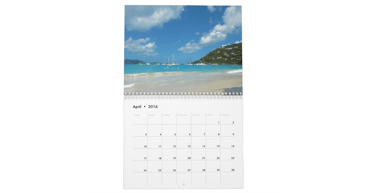 Beach Calendar 2016 | Zazzle