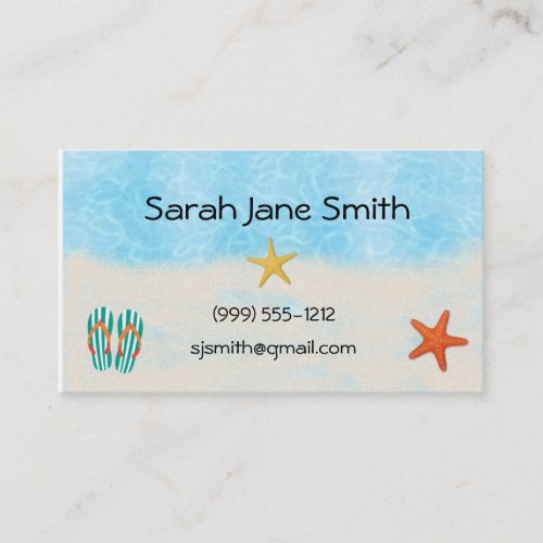 Beach calling cards  business cards BUS 009