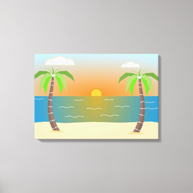 Beach Canvas Print (Front)