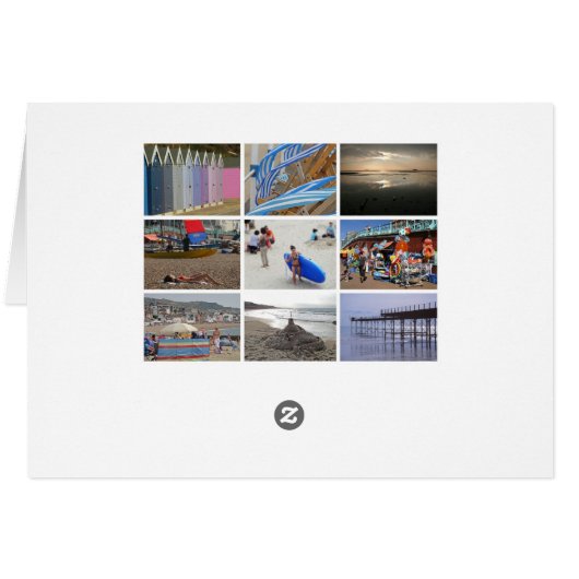 Beach card (Back Horizontal)