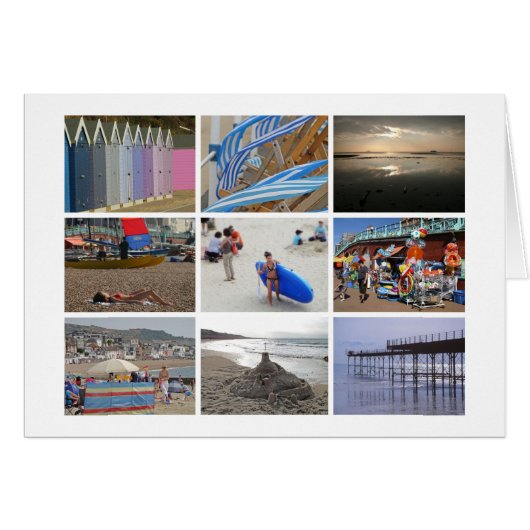 Beach card (Front Horizontal)