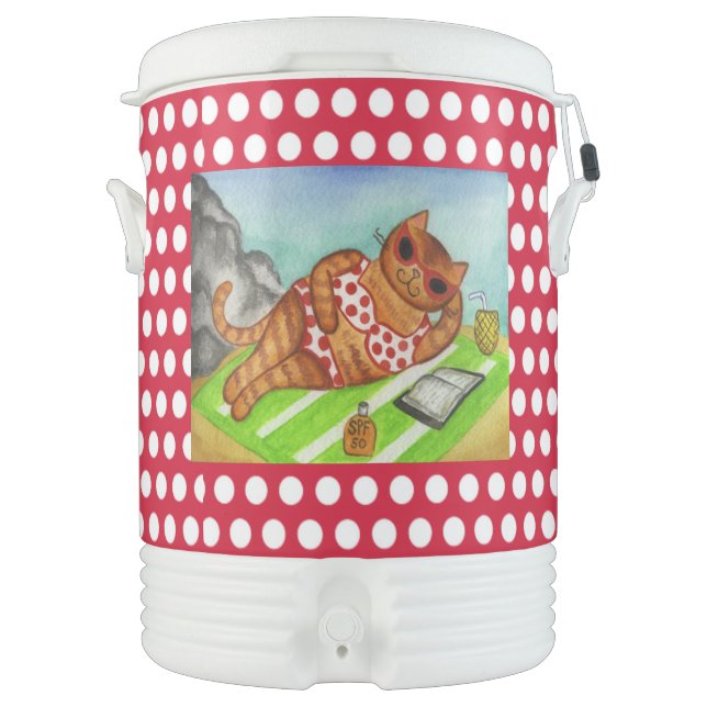 Beach Cat Beverage Cooler  (Front)