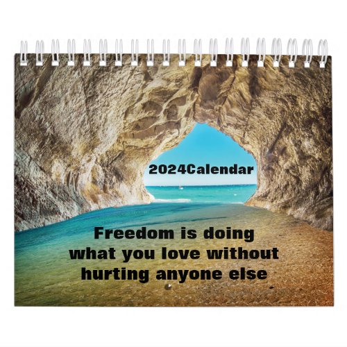 beach cave lovers 2024 calendar