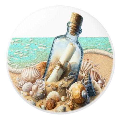 Beach  ceramic knob