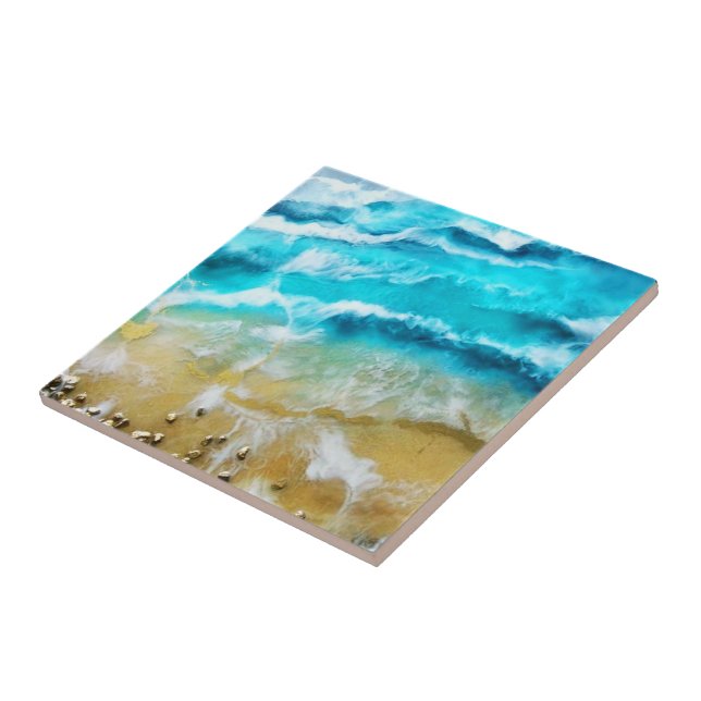 Beach  ceramic tile (Side)