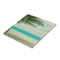 Beach Ceramic Tile | Zazzle