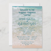 Beach Ceremony Program Simple One Page (Front)