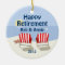 Beach Chair Retired Personalized Ornament
