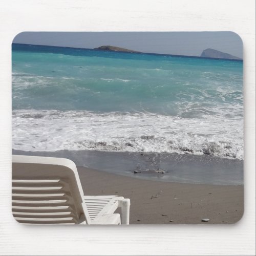 Beach Chair Watching The Waves Photograph Mouse Pad